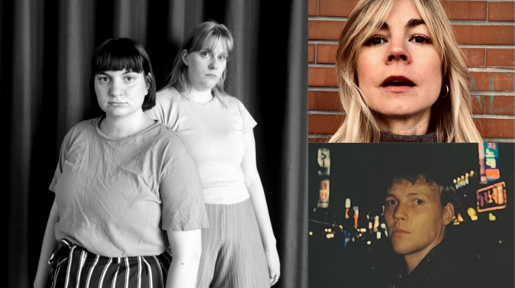 Lovisa Larsson och Emma Östlund (Vittra), Linn Ragnarsson och Philip Berlin - fotokollage av porträttbilder