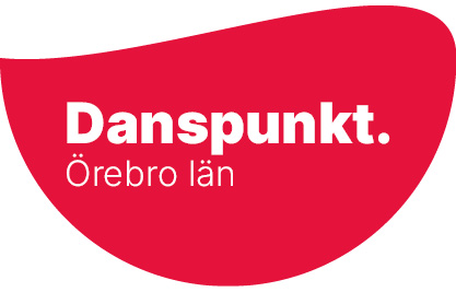 Danspunkt Örebro län på röd droppformad färgklick