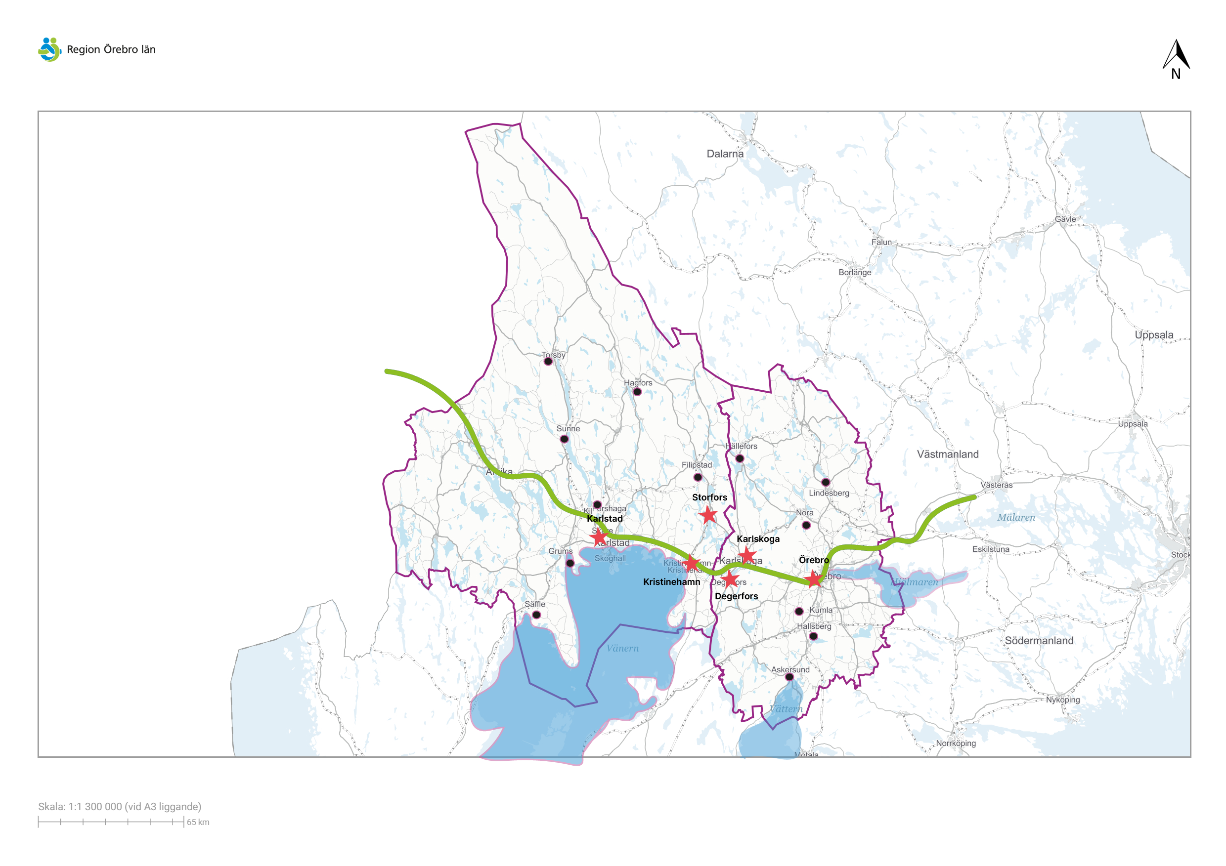 Karta över Stråket-området